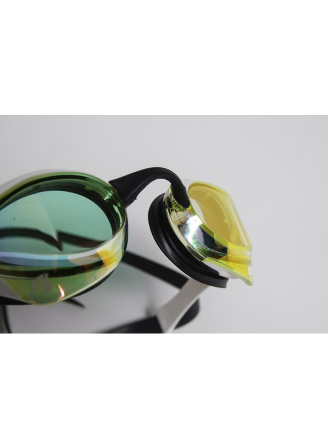 arena COBRA ULTRA SWIPE MR YELLOW COPPER-WHITE SW1  - Elite Competition Goggles with Swipe Anti-Fog Tech - Image 2